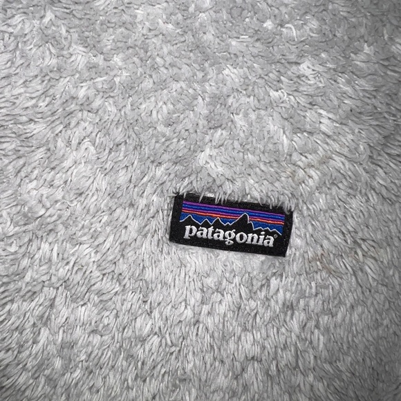 Patagonia Youth large light grey fleece pullover VGUC - Picture 4 of 6